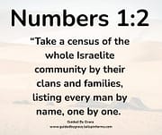 CENSUS OF THE WHOLE ISRAELITE COMMUNITY / NUMBERS 1:2