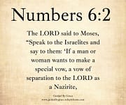 NAZIRITE / NUMBERS 6:2