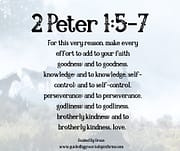 ADD TO YOUR FAITH / 2 PETER 1:5-7