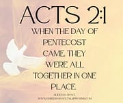 PENTECOST / ACTS 2:1