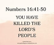 YOU HAVE KILLED THE LORD'S PEOPLE / NUMBERS 16:41-50