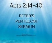 PETER'S PENTECOST SERMON / ACTS 2:14-40