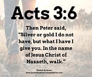 IN THE NAME OF JESUS ... WALK / ACTS 3:6