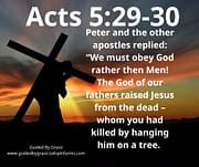 OBEY GOD RATHER THAN MEN / ACTS 5:29-30