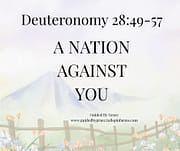 A NATION AGAINST YOU / DEUTERONOMY 28:49-57