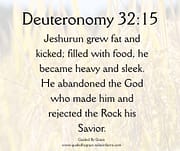 GREW FAT / DEUTERONOMY 32:15