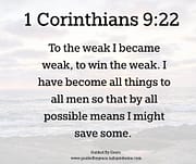 BECOME ALL THINGS TO ALL MEN / 1 CORINTHIANS 9:22