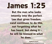 LAW THAT GIVES FREEDOM / JAMES 1:25