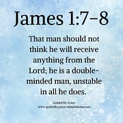 LIKE A WAVE OF THE SEA ... DOUBLEMINDED / JAMES 1:7-8