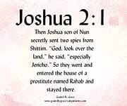 HOUSE OF A PROSTITUTE RAHAB / JOSHUA 2:1