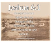 JERICHO / JOSHUA 6:1