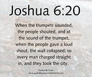 WALL COLLAPSED / JOSHUA 6:20