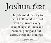 FINDING MERCY IN THE RUBBLE / JOSHUA 6:21