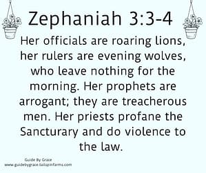 Zephaniah 33-4