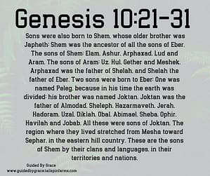 Genesis 1021-31