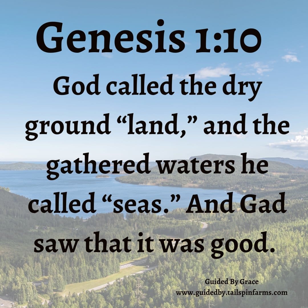 IT WAS GOOD / GENESIS 1:10 - Guided By Grace