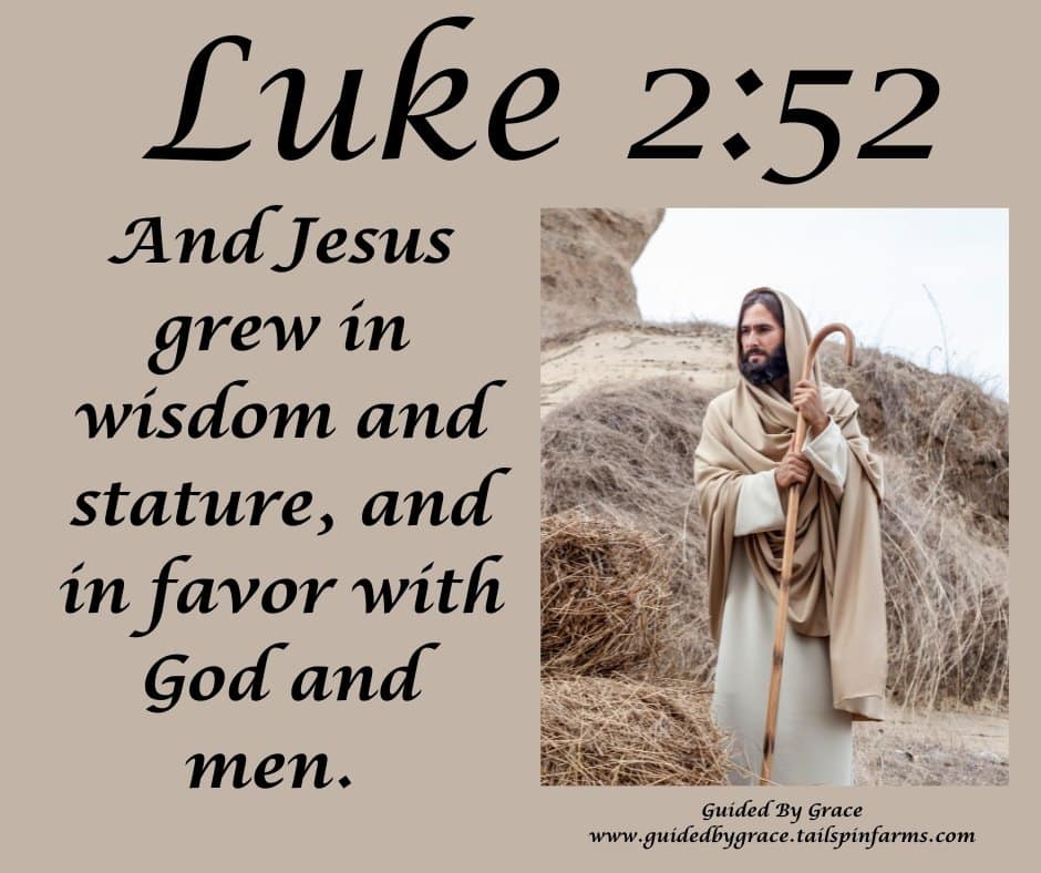 JESUS GREW IN WISDOM / LUKE 2:52 - Guided By Grace