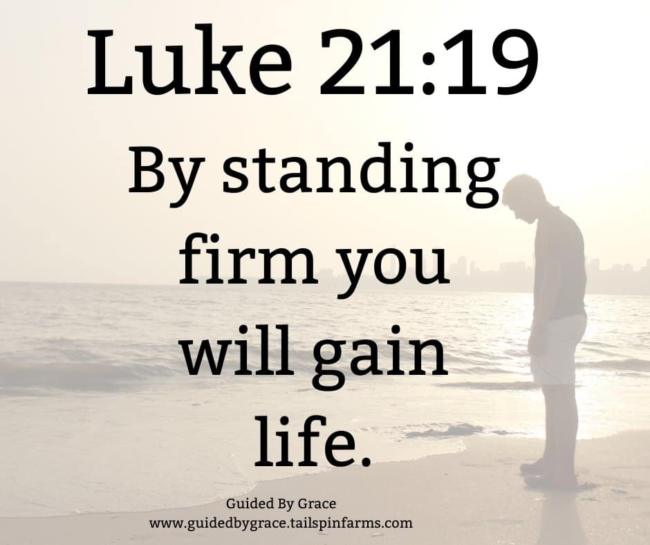 STANDING FIRM / LUKE 21:19 - Guided By Grace