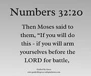 IF YOU WILL ARM YOURSELVES / NUMBERS 32:20