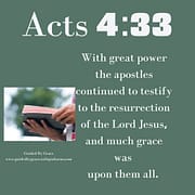 WITH GREAT POWER / ACTS 4:33