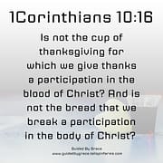 THE CUP OF THANSGIVING / 1 CORINTHIANS 10:16