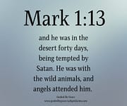 TEMPTED BY SATAN / MARK 1:13