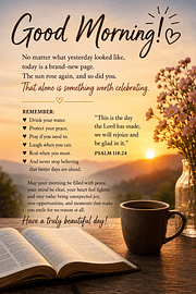GOOD MORNING BEAUTIFUL SOUL