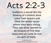 A VIOLENT WIND ... AND ... TONGUES / ACTS 2:2-3