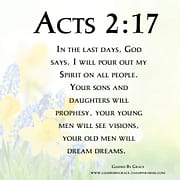 THE LAST DAYS / ACTS 2:17
