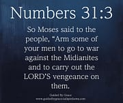 GO TO WAR AGAINST THE MIDIANITES / NUMBERS 31:3